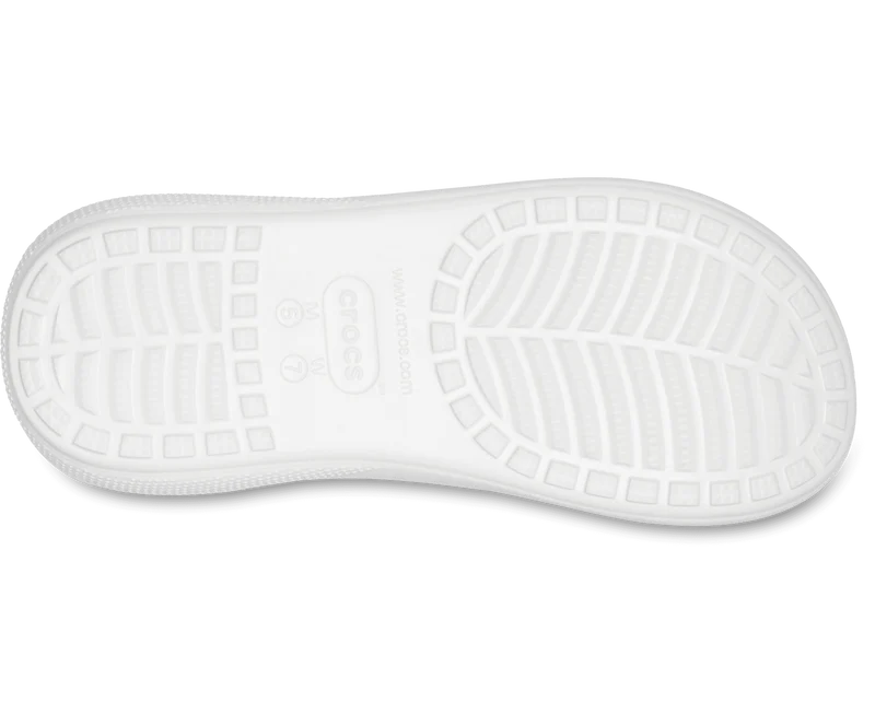 Crocs Unisex Classic Crush Sandale – Weiß