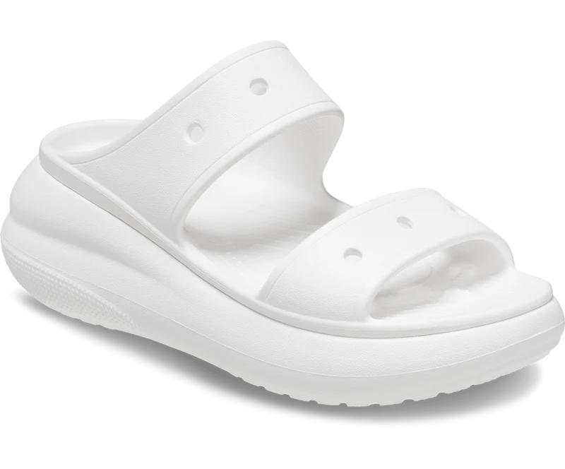 Crocs Unisex Classic Crush Sandale – Weiß