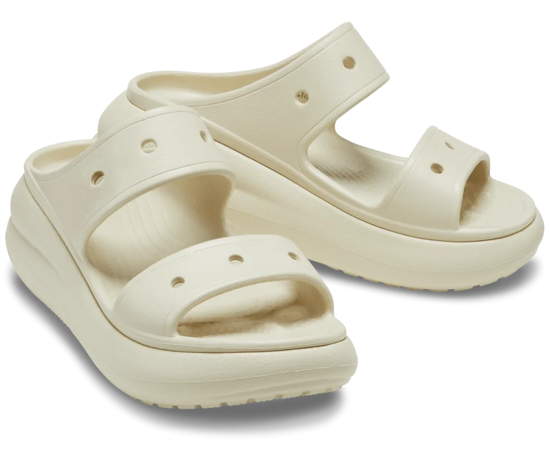 Crocs Unisex Classic Crush Sandale – Knochen