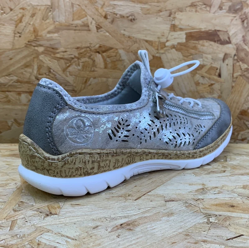 Rieker Modische Damen-Sneaker – Grau