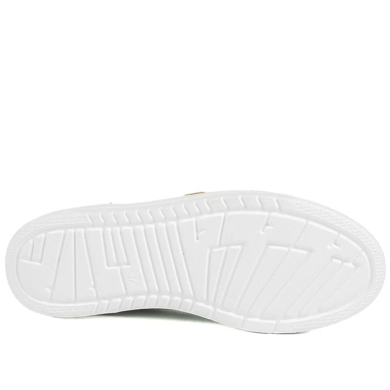 Wide Fit Zip & Lace Platform Trainers - WBINS43003 / 328 884 - Green
