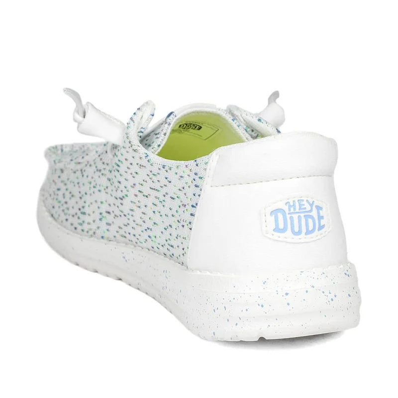 HeyDude Wendy Stretch Speckle Shoes - GARD43507 / 329 360 - White Multi