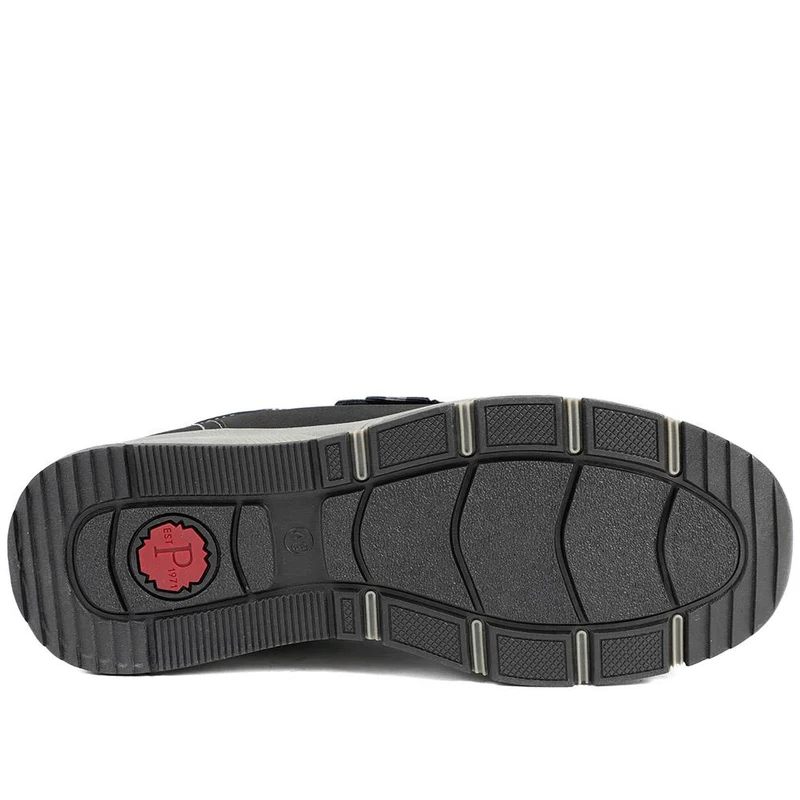 Wide Fit Adjustable Fasten Casual Shoes - WBINS42064 / 327 871 - Black