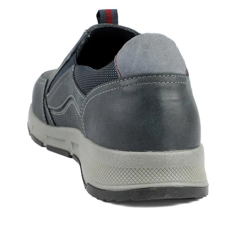 Wide-Fit Elasticated Slip On Shoes - WBINS42062 / 327 868 - Navy
