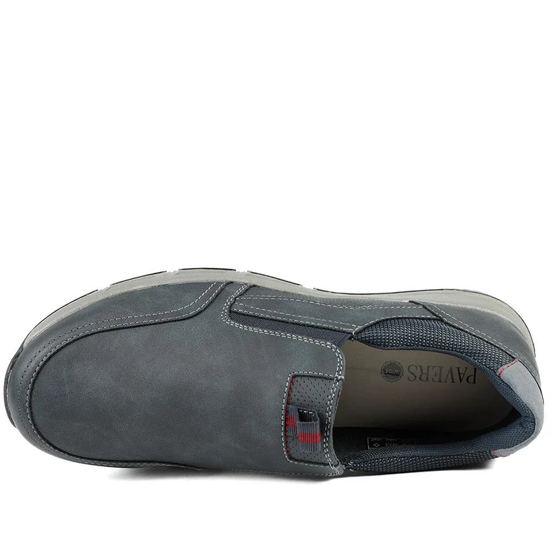 Wide-Fit Elasticated Slip On Shoes - WBINS42062 / 327 868 - Navy
