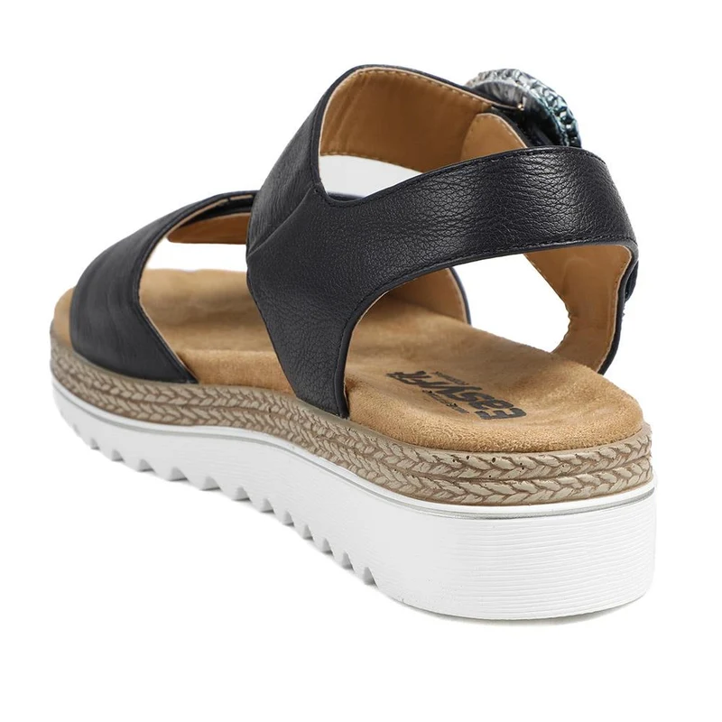 EasyFit Arabelle Extra Wide Buckle Fasten Sandals - ARABELLE / 329 164 - Navy