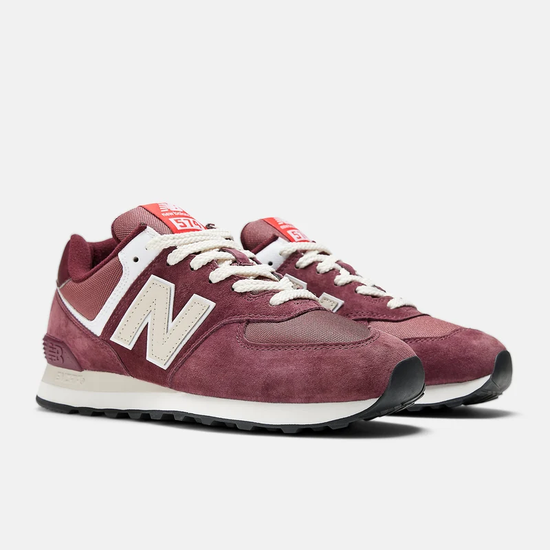 New Balance Herren 574 Fashion Trainer – Kastanienbraun / Grau