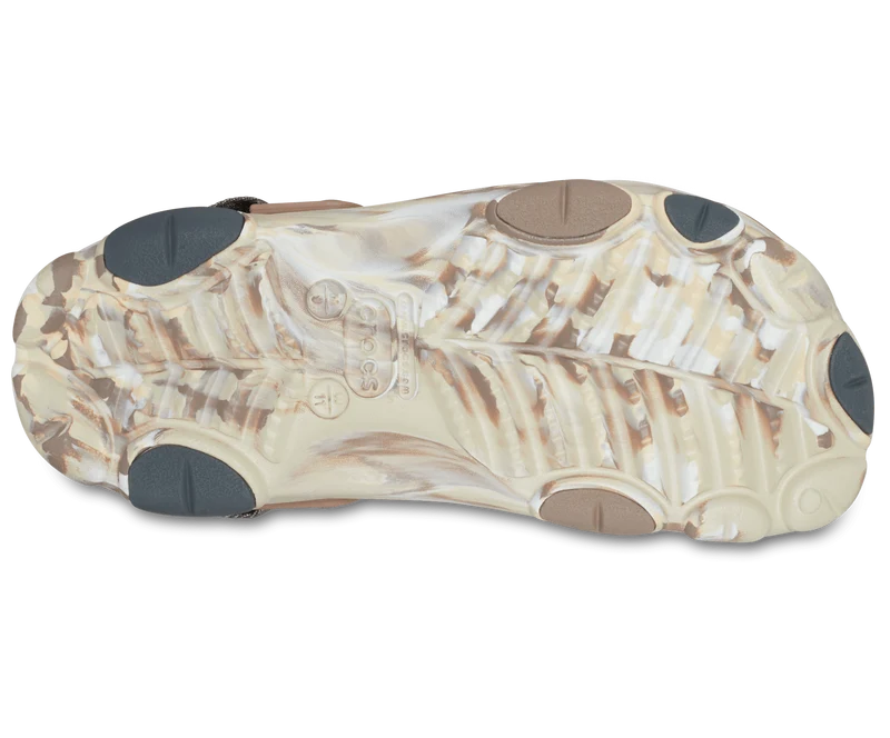 Crocs Marmorierter All-Terrain-Clog für Unisex – Knochen
