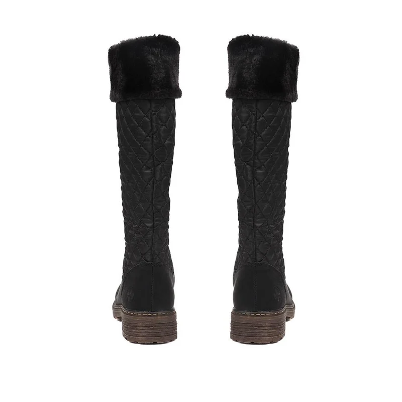 Quilted Fleece-Lined Ladies Boots - RKR38530 / 324 353 - Black