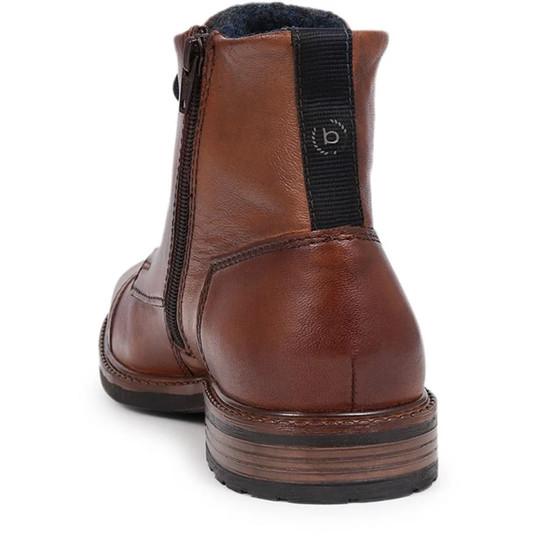 Lace-Up Ankle Boots - BUG40505 / 325 712 - Cognac