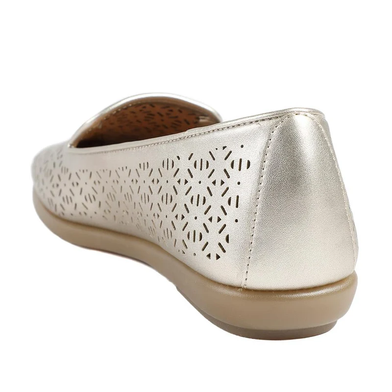 Chic Stitch & Turn Slip On Shoes - UPSKY43004 / 329 002 - Gold