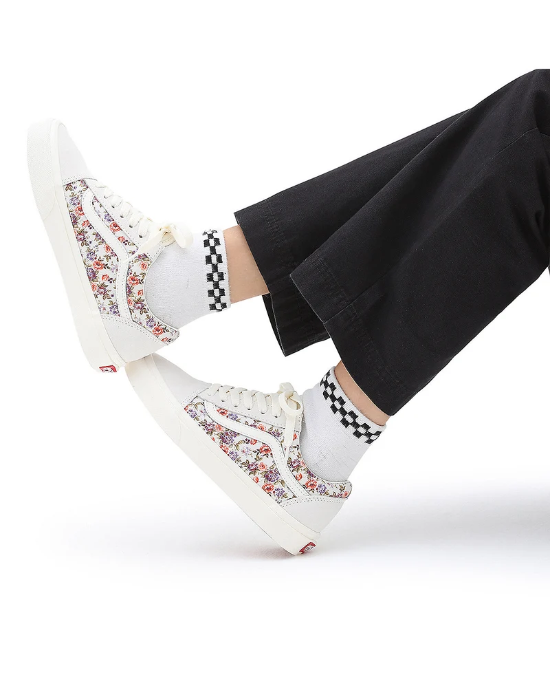 VANS Unisex Old Skool Vintage Floral Trainer – Marshmallow