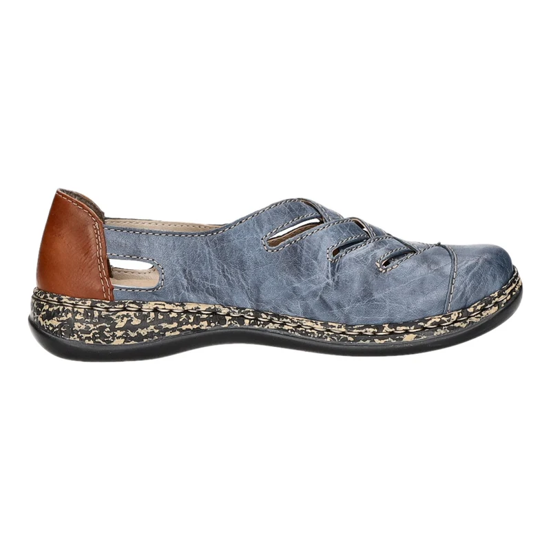 Rieker Slipper/Kletthalbschuh luftdurchlässig (durchbrochenes/geflochtenes Obermaterial)