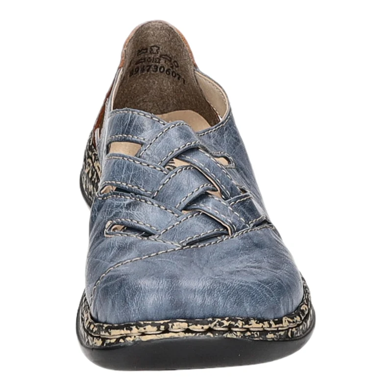 Rieker Slipper/Kletthalbschuh luftdurchlässig (durchbrochenes/geflochtenes Obermaterial)