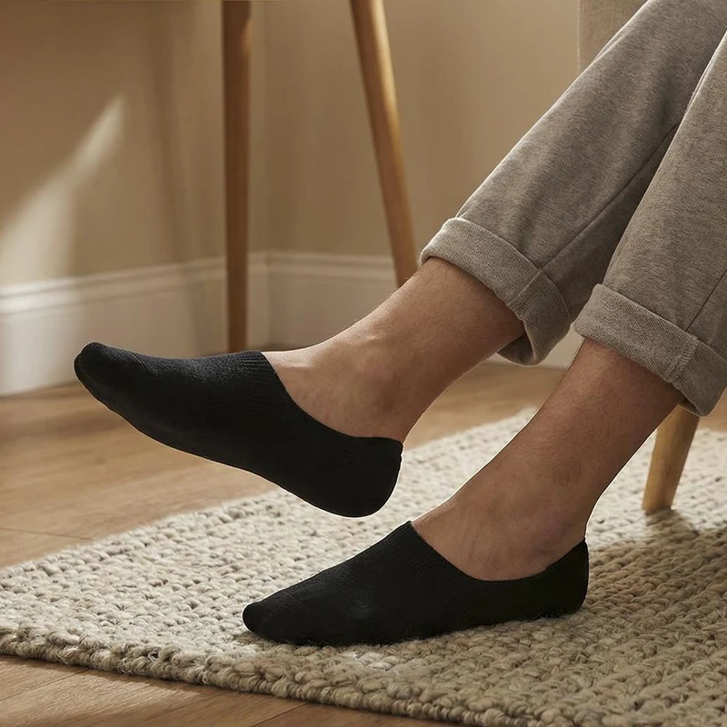 4-Pack Invisible Socks - EKIN37003 / 324 058 - Black
