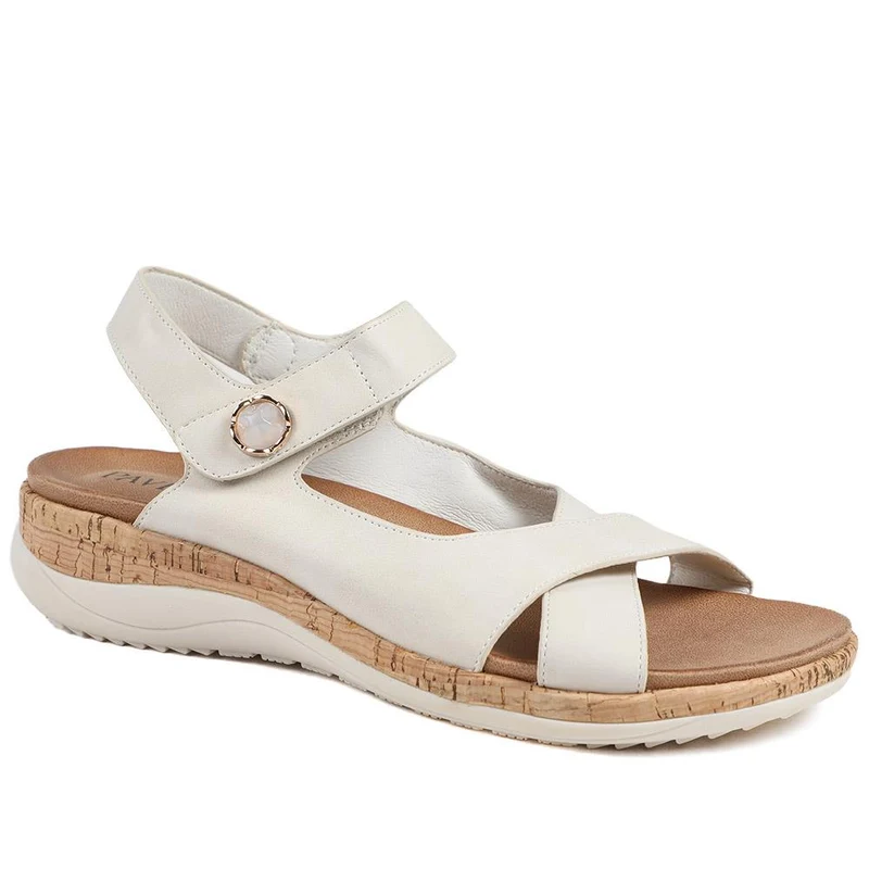 Wide Fit Adjustable Fit Cushioned Sandals - BAIZH43041 / 329 247