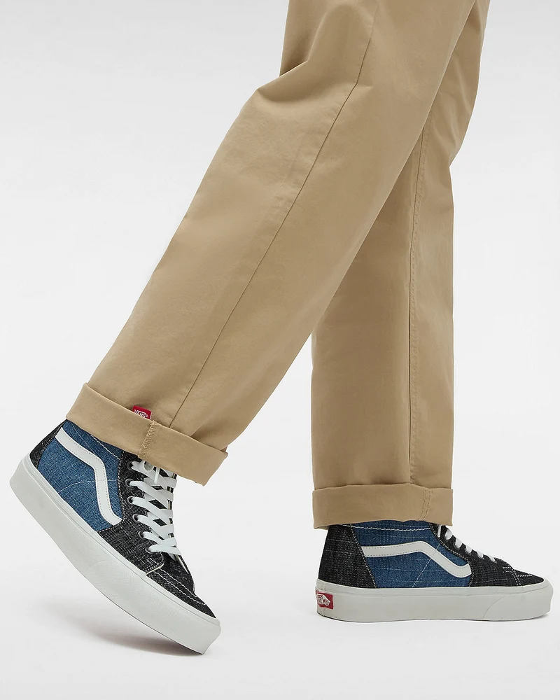 VANS Unisex Sk8-Hi Tapered Threaded Denim-Sneaker – Schwarz