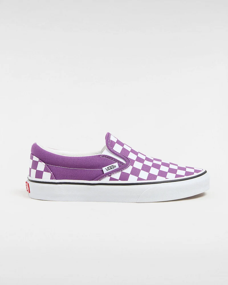 VANS Unisex Classic Slip-On Color Theory Checkerboard-Sneaker – Purple Magic