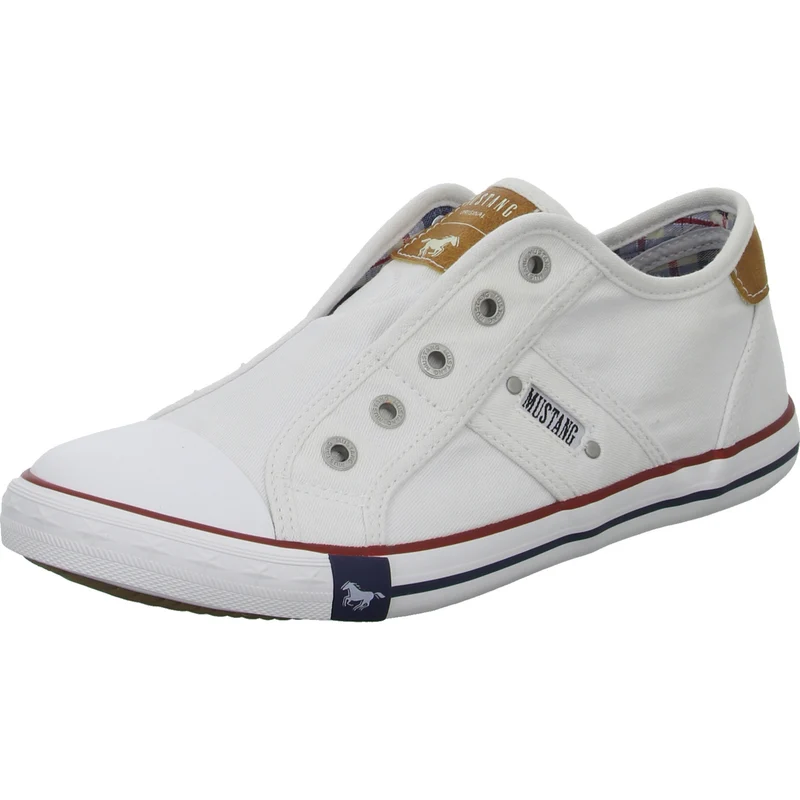 MUSTANG Leinen Slipper/Kletthalbschuh