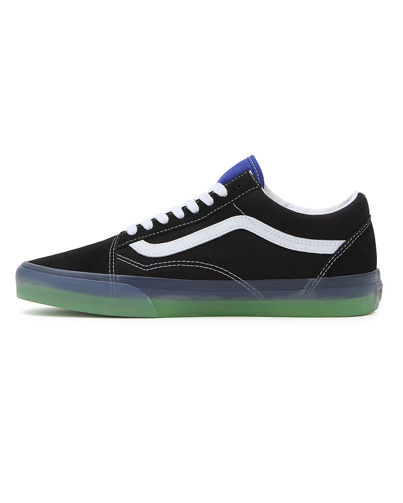 VANS Unisex-Sneaker Old Skool – Durchscheinendes Schwarz/Blau