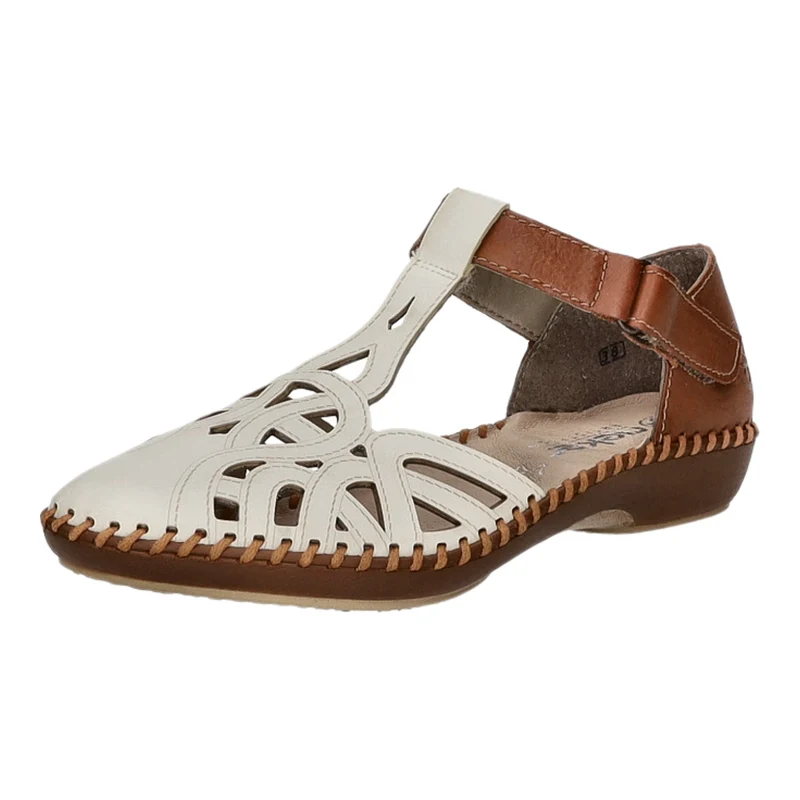 Rieker Slipper/Kletthalbschuh luftdurchlässig (durchbrochenes/geflochtenes Obermaterial)