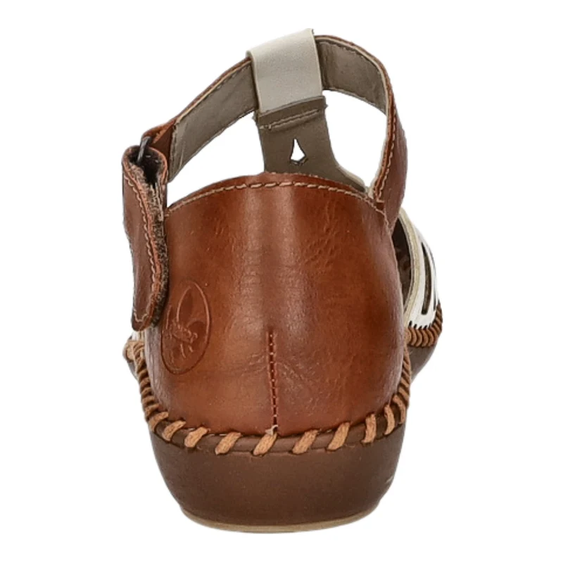 Rieker Slipper/Kletthalbschuh luftdurchlässig (durchbrochenes/geflochtenes Obermaterial)