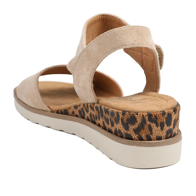 Cushioned Touch-Fasten Sandals - WOIL41044 / 327 272 - Beige