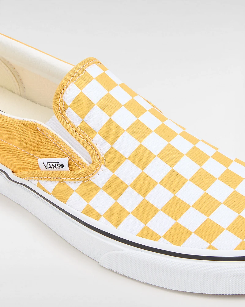VANS Unisex Classic Slip-On Color Theory Checkerboard-Sneaker – Golden Glow