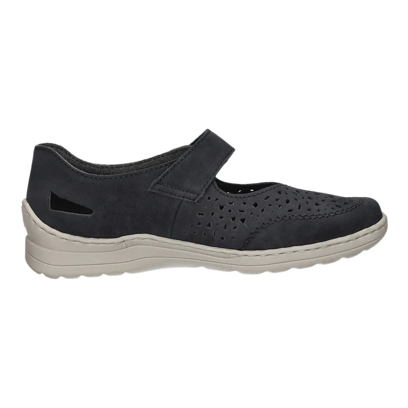 Rieker Slipper/Kletthalbschuh luftdurchlässig (durchbrochenes/geflochtenes Obermaterial)