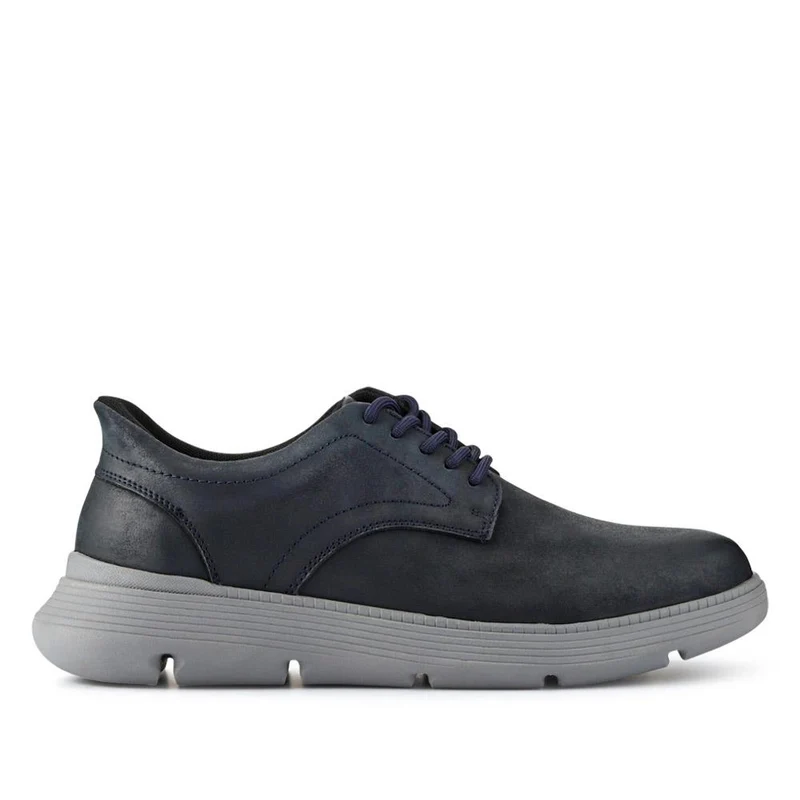 Easy Step In Casual Leather Lace Up Shoes - RISI41001 / 326 953 - Navy