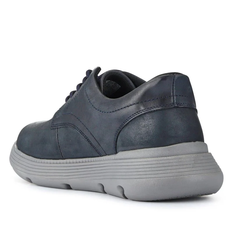 Easy Step In Casual Leather Lace Up Shoes - RISI41001 / 326 953 - Navy