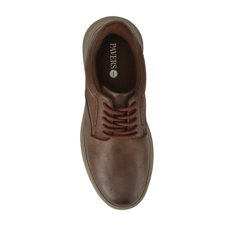 Easy Step In Casual Leather Lace Up Shoes - RISI41001 / 326 953 - Brown