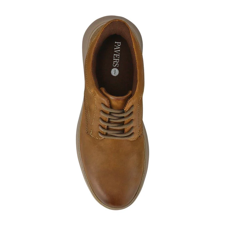 Easy Step In Casual Leather Lace Up Shoes - RISI41001 / 326 953 - Tan