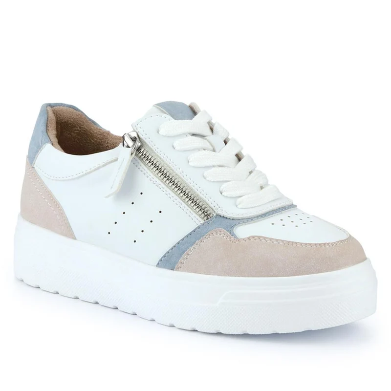 Wide-Fit Dual-Fasten Platform Trainers - BELWBINS41004 / 326 812