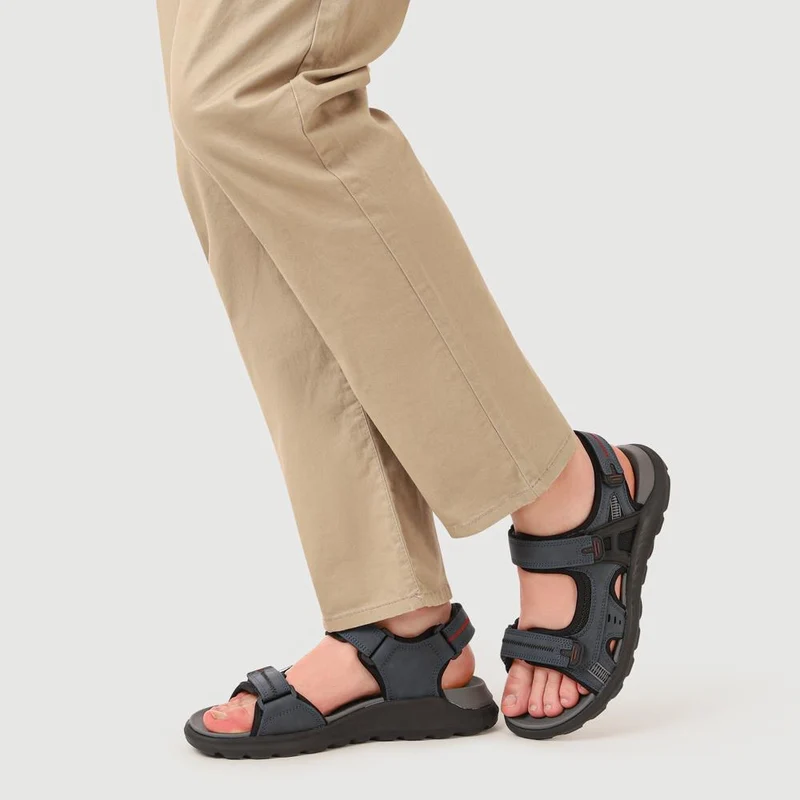 Triple Touch-Fastening-Strapped Sandals - XIAM41006 / 326 975 - Navy