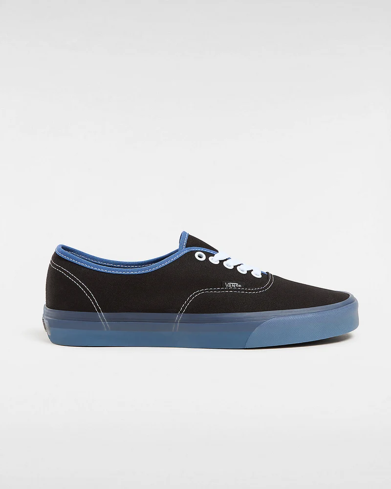 VANS Authentische Unisex-Sneaker mit durchscheinender Seitenwand – Schwarz/Blau