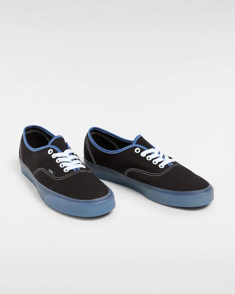 VANS Authentische Unisex-Sneaker mit durchscheinender Seitenwand – Schwarz/Blau