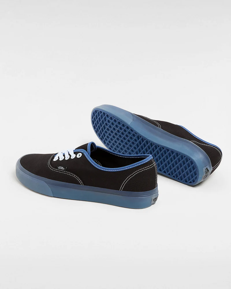 VANS Authentische Unisex-Sneaker mit durchscheinender Seitenwand – Schwarz/Blau