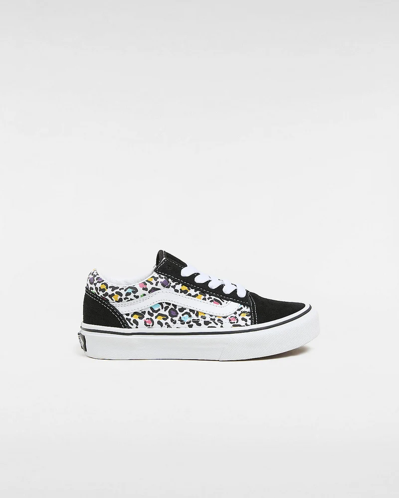 VANS Old Skool Animal Pop-Sneaker für Kinder – Schwarz