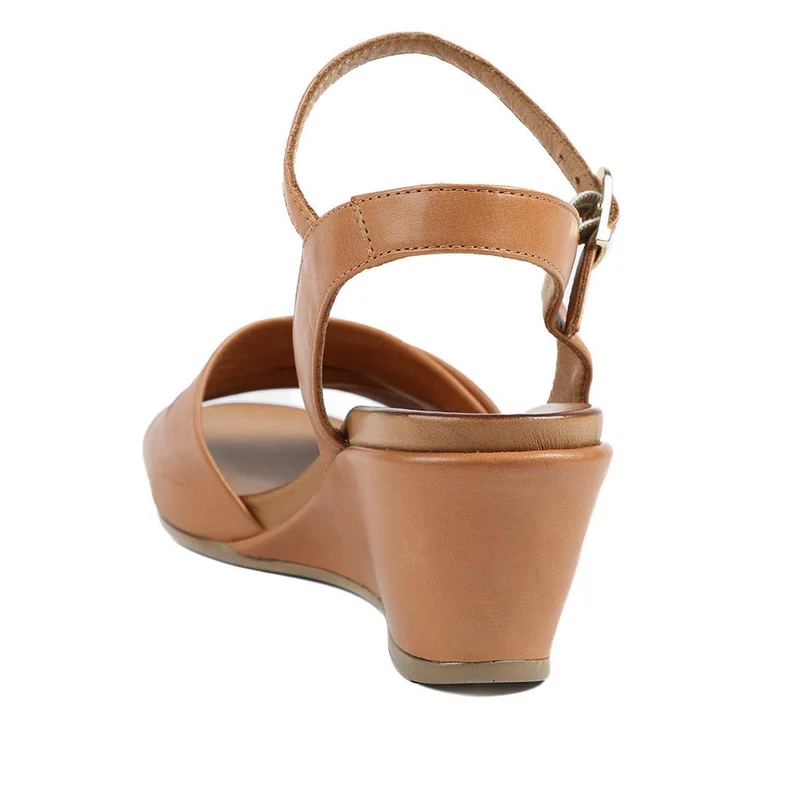 Adjustable Buckle Wedges - BELMETIN37017 / 323 773 - Tan
