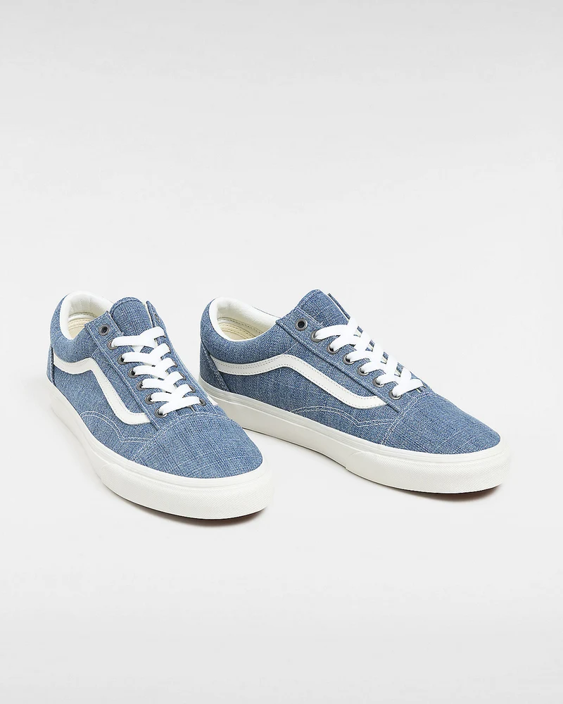 VANS Unisex-Sneaker Old Skool Threaded Denim – Blau/Weiß