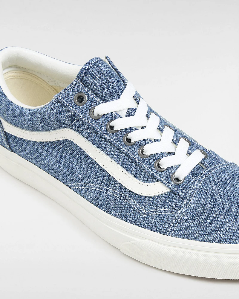 VANS Unisex-Sneaker Old Skool Threaded Denim – Blau/Weiß