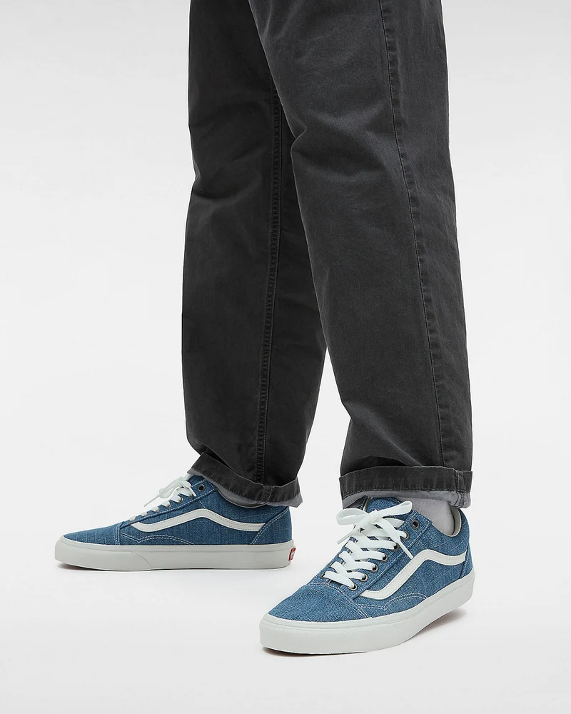 VANS Unisex-Sneaker Old Skool Threaded Denim – Blau/Weiß