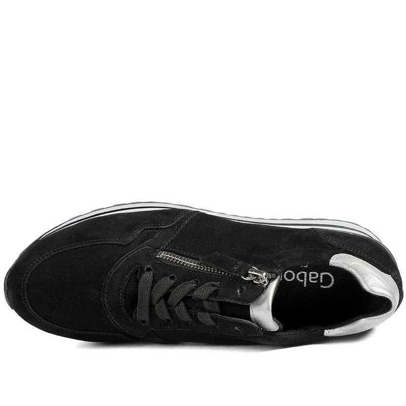 Gabor Nulon Suede Trainers - GAB42032 / 329 513 - Black