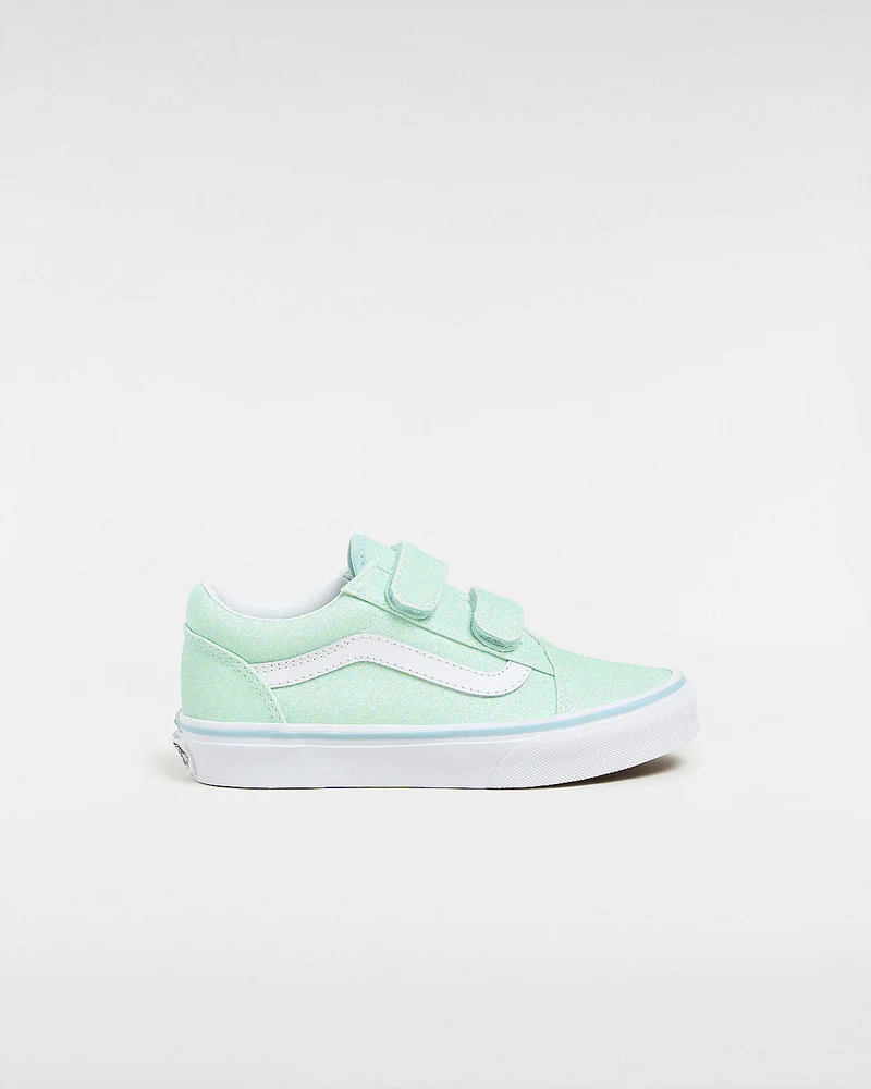 VANS Old Skool V-Turnschuhe für Kinder – Glitzerblau