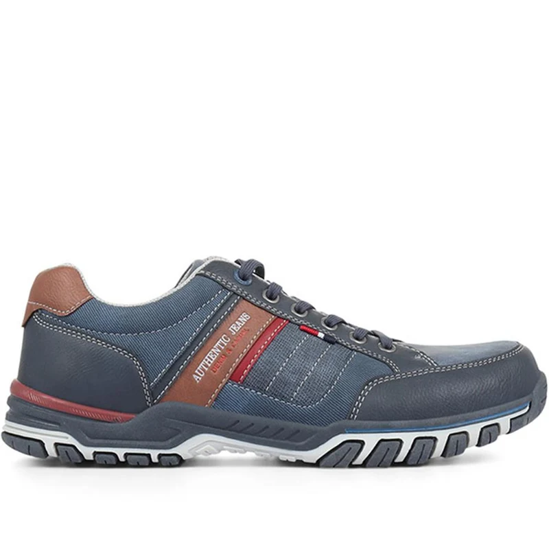Lace-Up Trainers - VSHI32001 / 319 327 - Navy Multi