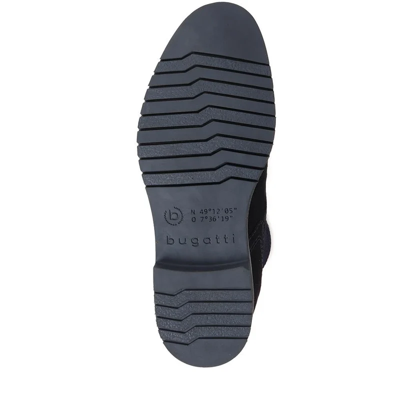 Leather Chelsea Boots - BUG38508 / 324 041 - Navy Suede