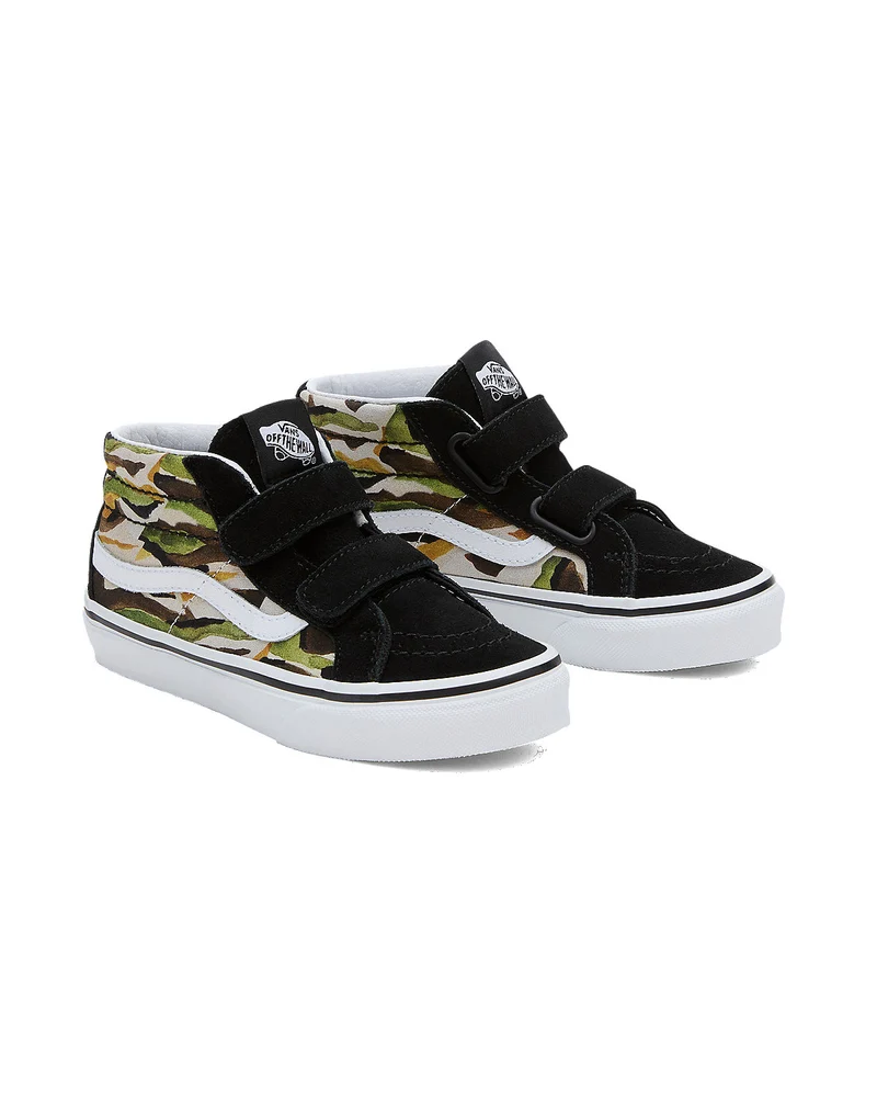 VANS Kinder Sk8-Mid Reissue V Painted Camo Trainer – Grün