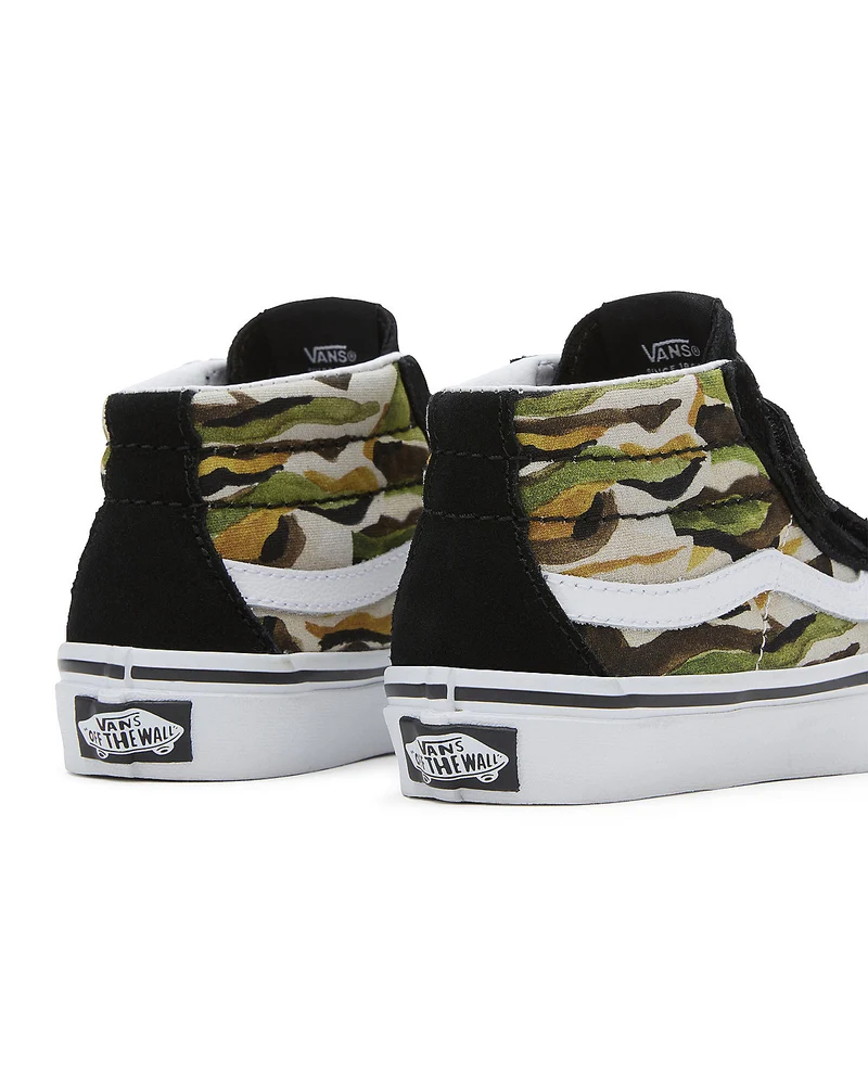 VANS Kinder Sk8-Mid Reissue V Painted Camo Trainer – Grün