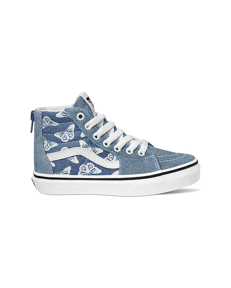 VANS Sk8-Hi Zip-Sneaker für Kinder – Denim Navy